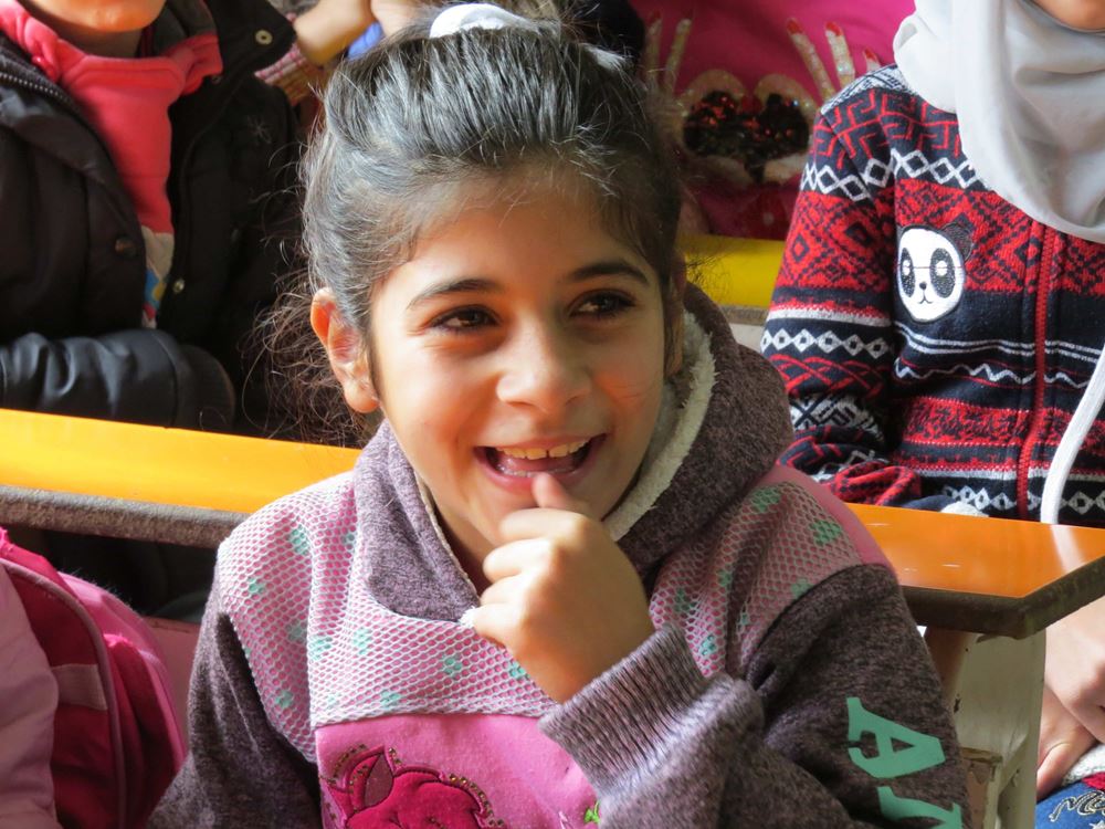 Alia in der Damme-Schule in Ghazzé (Quelle: Kindernothilfe-Partner)