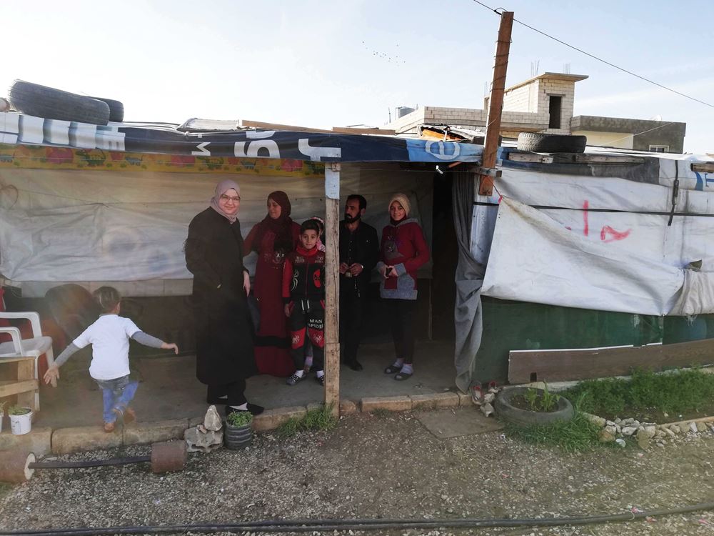 Syrische Familie im Flüchtlingscamp im Libanon - sdr