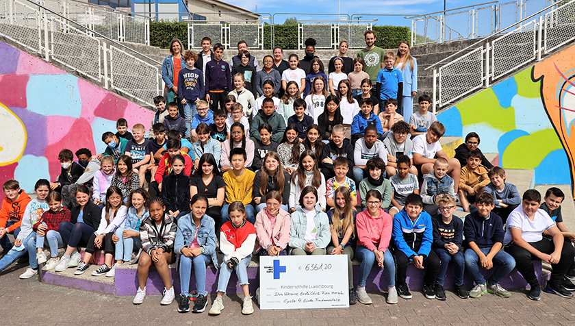 Spendenaktion der Primärschule Cécile Ries in Mersch (Quelle: Kindernothilfe)