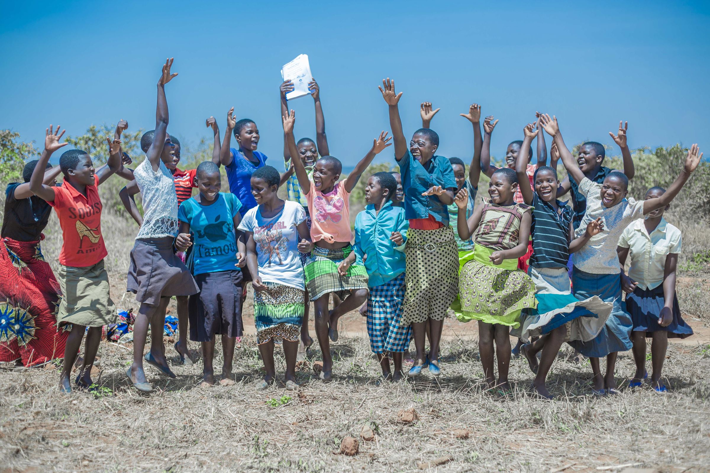 Malawische Kinder aus dem Schulprojekt der Kindernothilfe Luxembourg (Quelle: Kindernothilfe-Partner)
