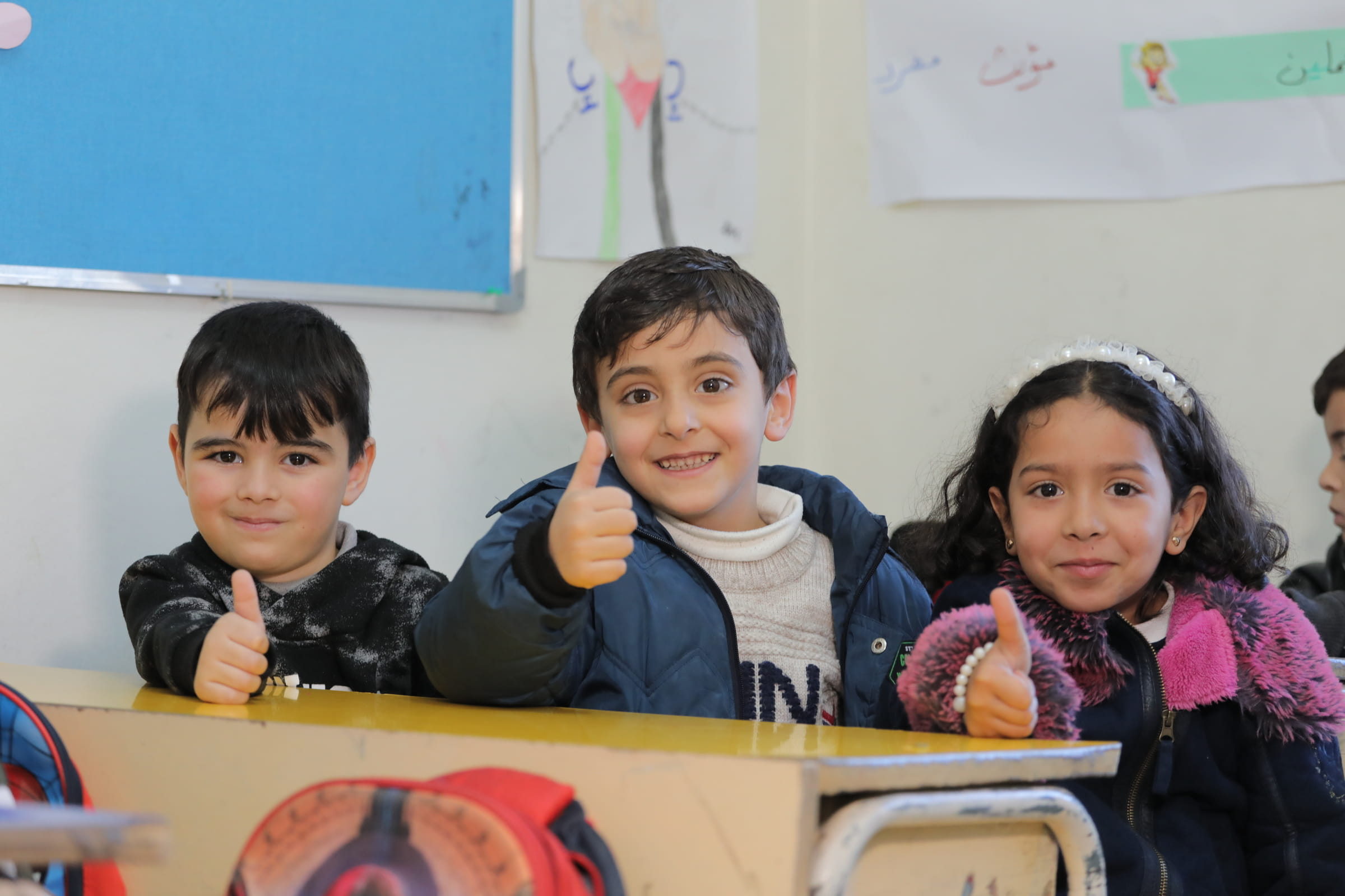 Schulunterricht für Flüchtlingskinder (Foto: Alpha/ Kindernothilfe Luxembourg)