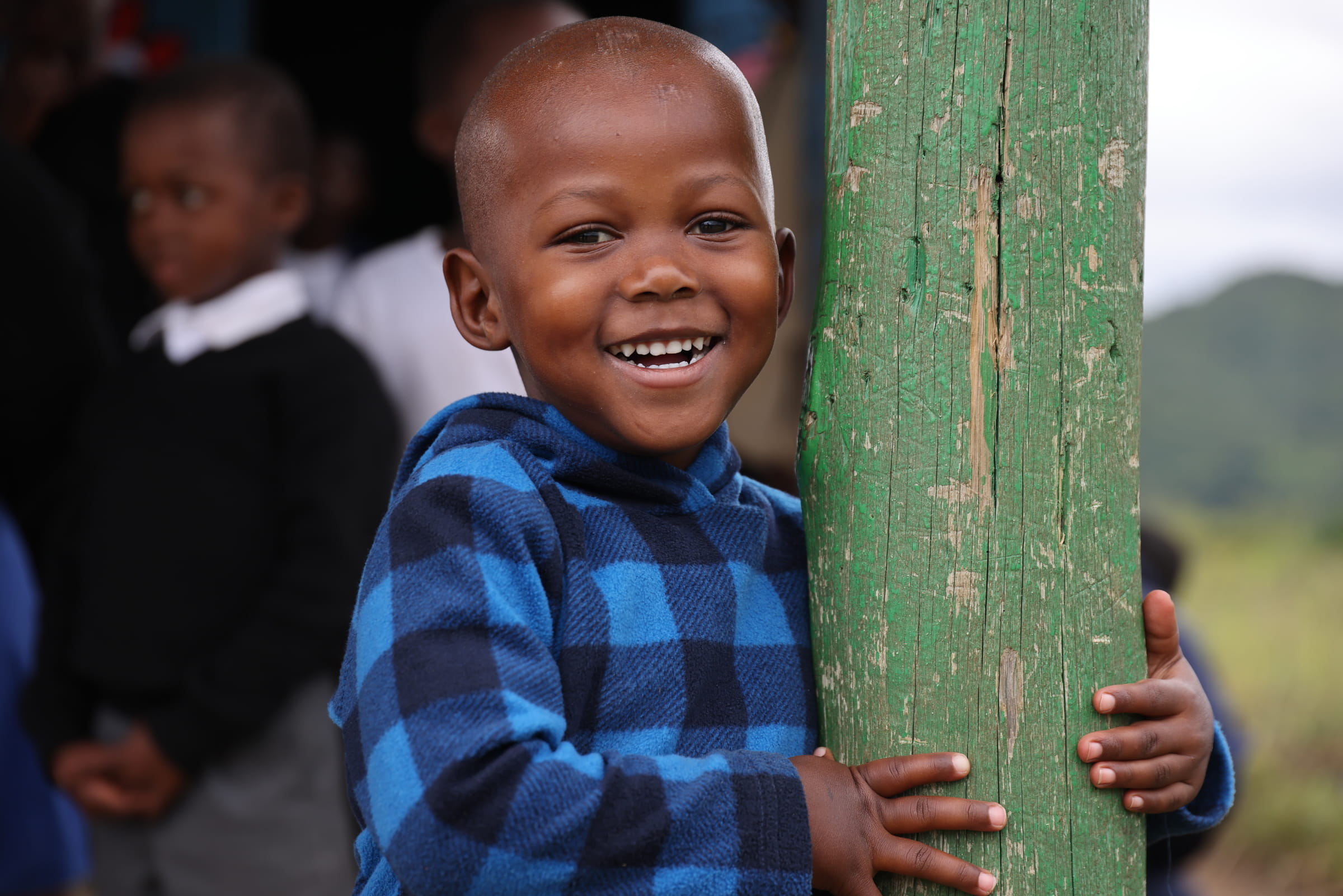 Jabu auf seinem Schulgelände nahe Durban (Quelle: Ludwig Grunewald)