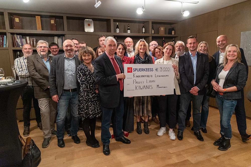 Spendenaktion des Serviceclubs Kiwanis Mamerdall an die Kindernothilfe Luxembourg Spendenaktion des Serviceclubs Kiwanis Mamerdall an die Kindernothilfe Luxembourg
